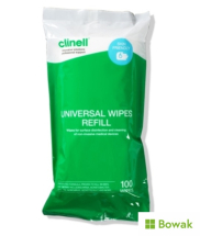 Refill for Clinell Sanitising Wipes 100 Tub