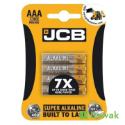 JCB Alkaline AAA Batteries (4)