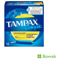 Tampax Compak Regular Tampons With Applicator  6x18s