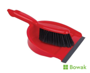 Dustpan & Soft Brush Red