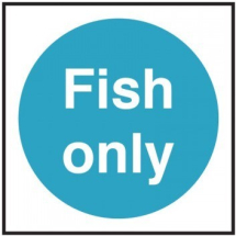 Fish Only   S/A Vinyl 100x100mm