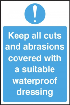 Keep Cuts & Abrasions Covered S/A Vinyl 200x300mm