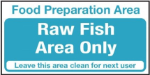 Raw Fish Area Only  200x100 mm