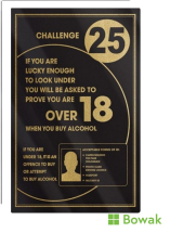 Challenge 25 Bar Notice