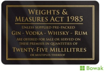 Weights & Measured Act 25ml