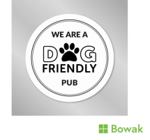 Dog Friendly Pub Window Sign