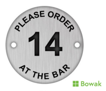 Order At Bar Table Disc Silver