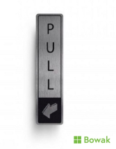 Pull Sgn With Symbol Vertical 43 x 178mm