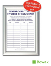 Washroom Check List 330 x 245mm