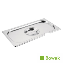 Stainless Steel Gastronorm Lid (1/3) with Ladle Notch