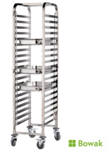 Gastronorm Trolley 20 Shelves Stainless