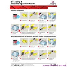 Descaling Disinfect Showerhead Guide - A4 wall chart