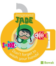 Jangronauts Stickers Wash Your Hands Jade