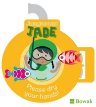 Jangronauts Stickers Dry Your Hands Jade