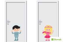 Jangronauts Stickers Door Characters