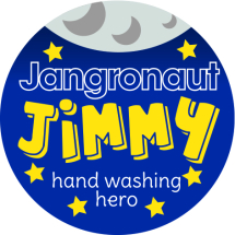 Jangronauts Stickers Hand Wash Hero Jimmy