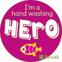 Jangronauts Stickers Hand Wash Hero Pink
