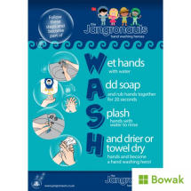 Jangronauts Hand Wash Wall Chart A4