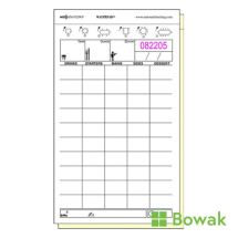 Two-part NCR Restaurant Order Pads 10x18cms