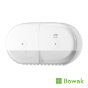 Smartone Twin Mini Toilet Roll Dispenser White