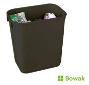 Waste Bin Oblong Black 12L