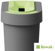 Ubin Recycle 70L with Lid & Self Stick Labels
