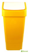 Lucy Slimline Bin Swing Top Yellow