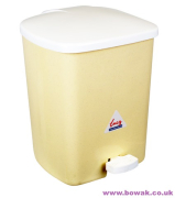 Pedal Bin Plastic 15L Beige