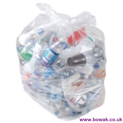 Jangro Contract Clear Refuse Sacks Light Duty 34"