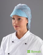 Snood Cap Hair Cover Blue