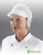 Snood Cap Hair Cover White