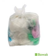 240 Litre Wheelie Bin Liners CLEAR
