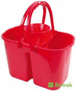 Duo Mop Bucket Dual 14L Red