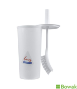 Toilet Brush & Holder White PP