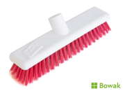 Hygiene Broom Stiff 30cm Red