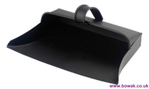 Metal Dustpan Enclosed Black