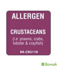 Allergen Labels Crustaceans