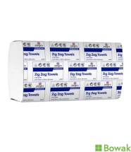 Jangro Zig Zag Hand Towels White