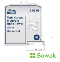 Tork Universal H2 Hand Towel Z Fold White 2ply Tork Universal H2 Hand Towel Z Fold White 2ply