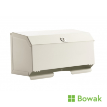 White Metal 25cm Hygiene Roll Dispenser