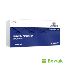 Jangro Lunch Napkin 2 Ply White
