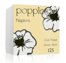 Napkin Dinner 40cm White 2 Ply (Pack Of 125)