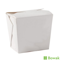 Square White Food Pails 26oz 8.5x10cm