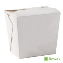Square White Food Pails 32oz 11.5x11cm, leakproof