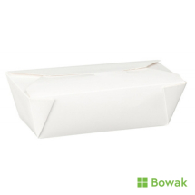 Dispo-Pak 25oz White Food Cartons No.6a