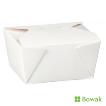 Dispo-Pak 26oz White Food Cartons No.1