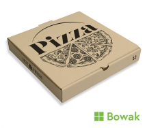 Pizza Box Brown Printed 12inch