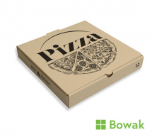 Pizza Box Brown Printed 9inch