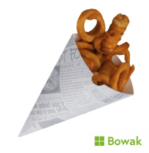 Chip Cone News Print Compostable