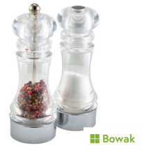 Acrylic Pepper Mill & Salt Shaker Set